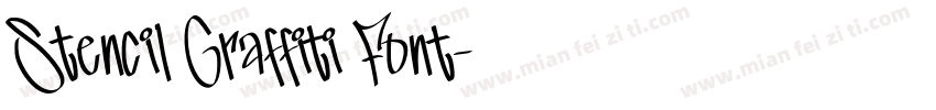 Stencil Graffiti Font字体转换